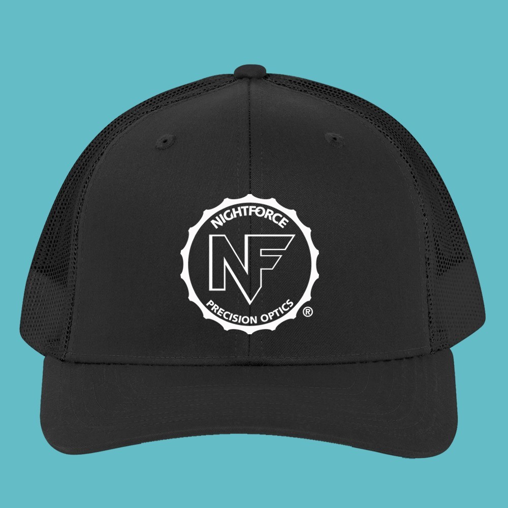 Nightforce Night Force Optics Guns Firearms Black Trucker Hat Cap Adult Size
