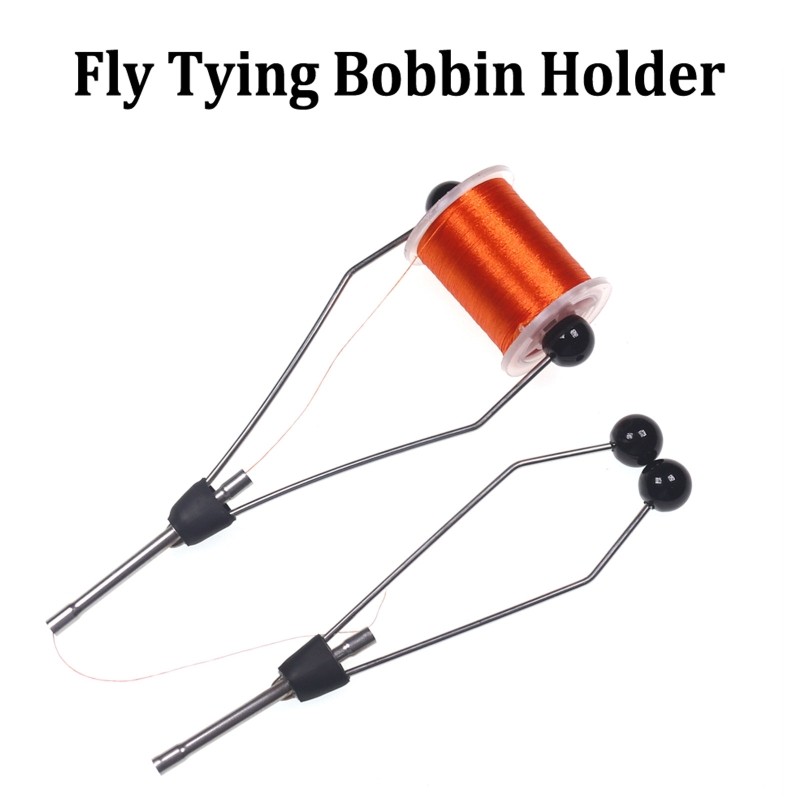 1PC Fly Tying Bobbins Holds Ceramic + Metal Bobbins Threader Spools Tool