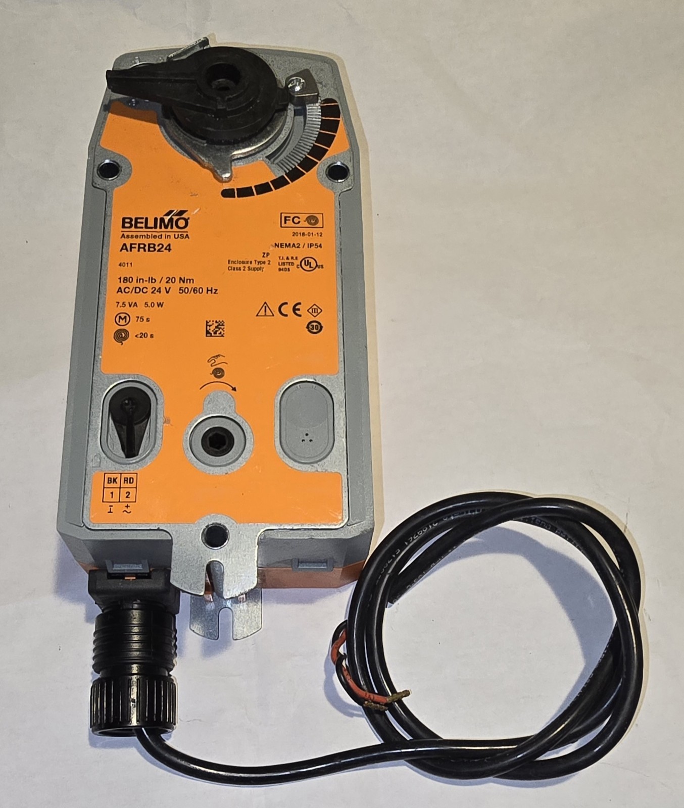 Belimo AFRB24 Spring Return Control Valve Actuator  - FREE SHIPPING!!!!