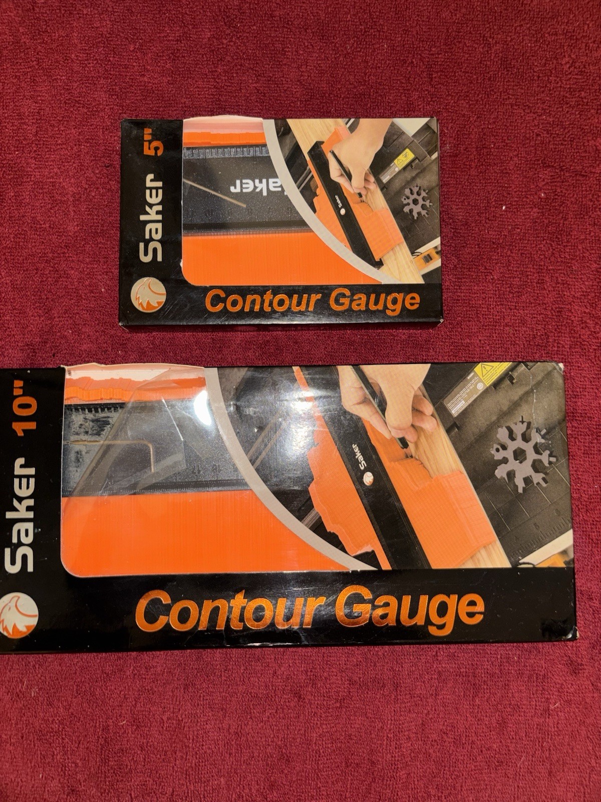 Saker Contour Gauge (10 Inch And 5 Inch) Profile Tool- Adjustable Lock