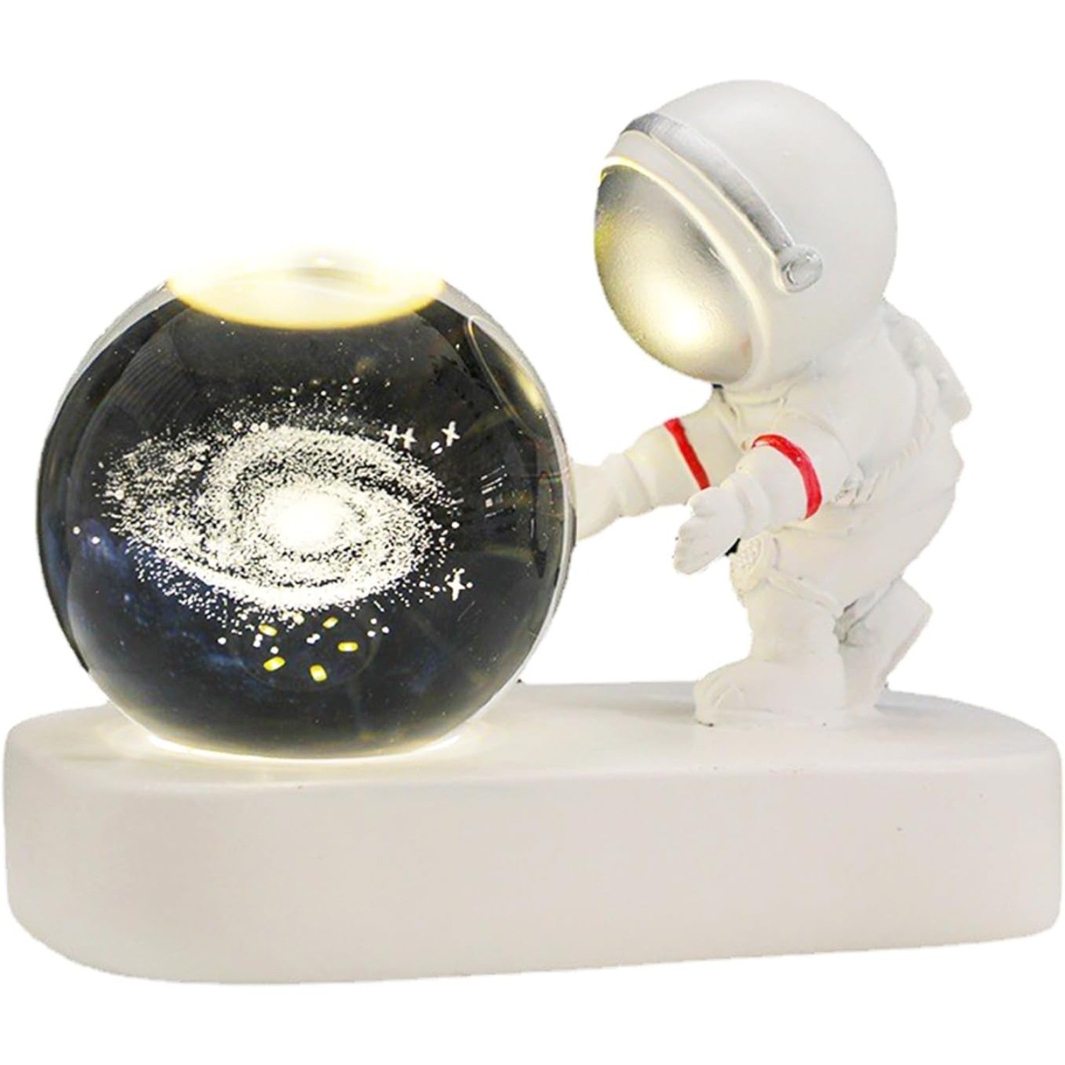 3D Astronaut Crystal Ball Night Light, 3D Galaxy Crystal Ball Night Light