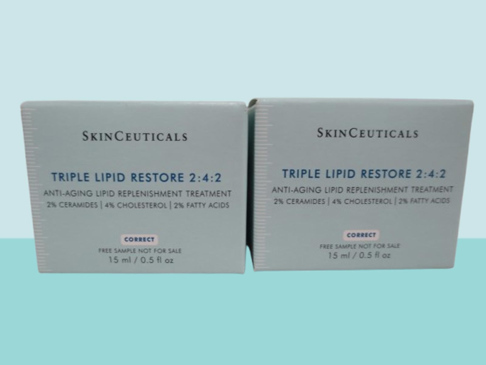 SKINCEUTICALS TRIPLE LIPID RESTORE 2:4:2 LIPID TREATMENT 0.5 OZ NWB SEALED 2PC