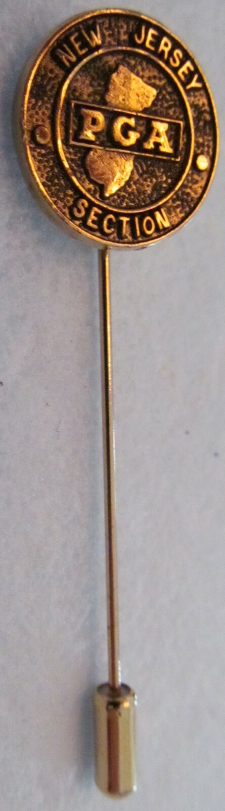 GOLD COLORED LAPEL PIN-PGA NEW JERSEY SECTION