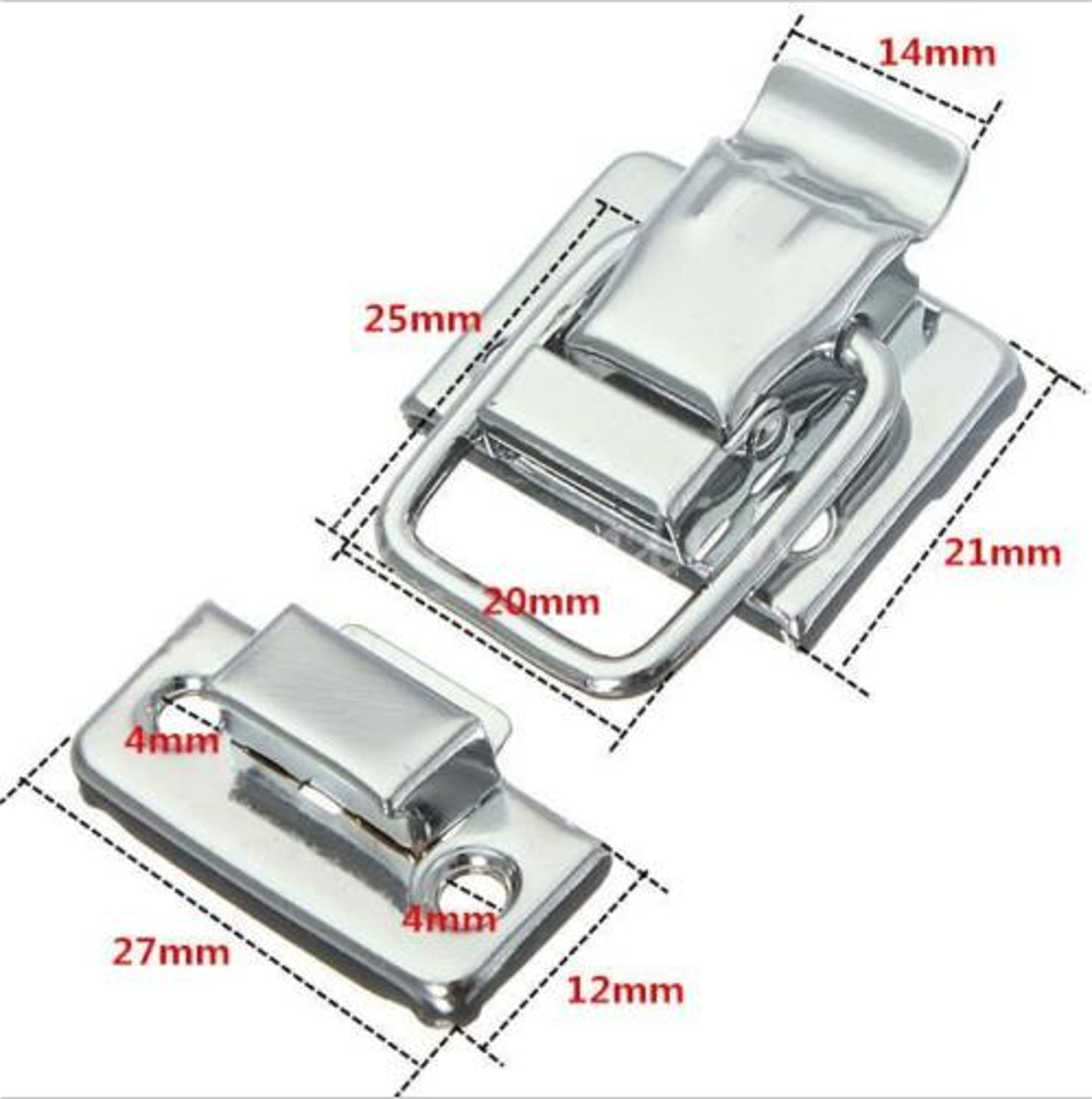 10x DIY Fastener Toggle Latch Catch Chest Case Suitcase Chests Trunk Lock Boxes