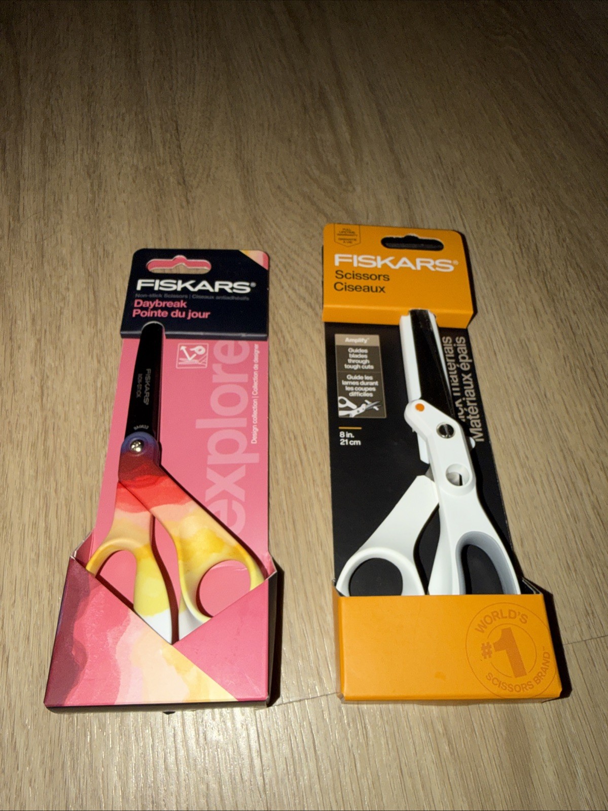 Fiskars Amplify 8 Mixed Media Shears Scissors + Fiskars Daybreak FREE FAST SHIPP