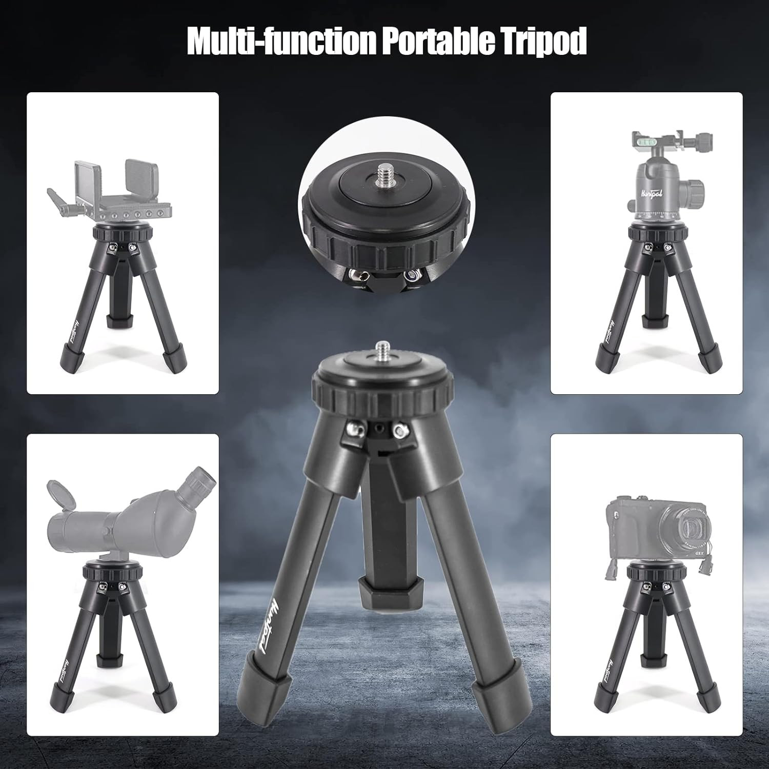 Portable Tripod Rifle Shooting Rest for Table Bench Shooting Range Practice, Adj