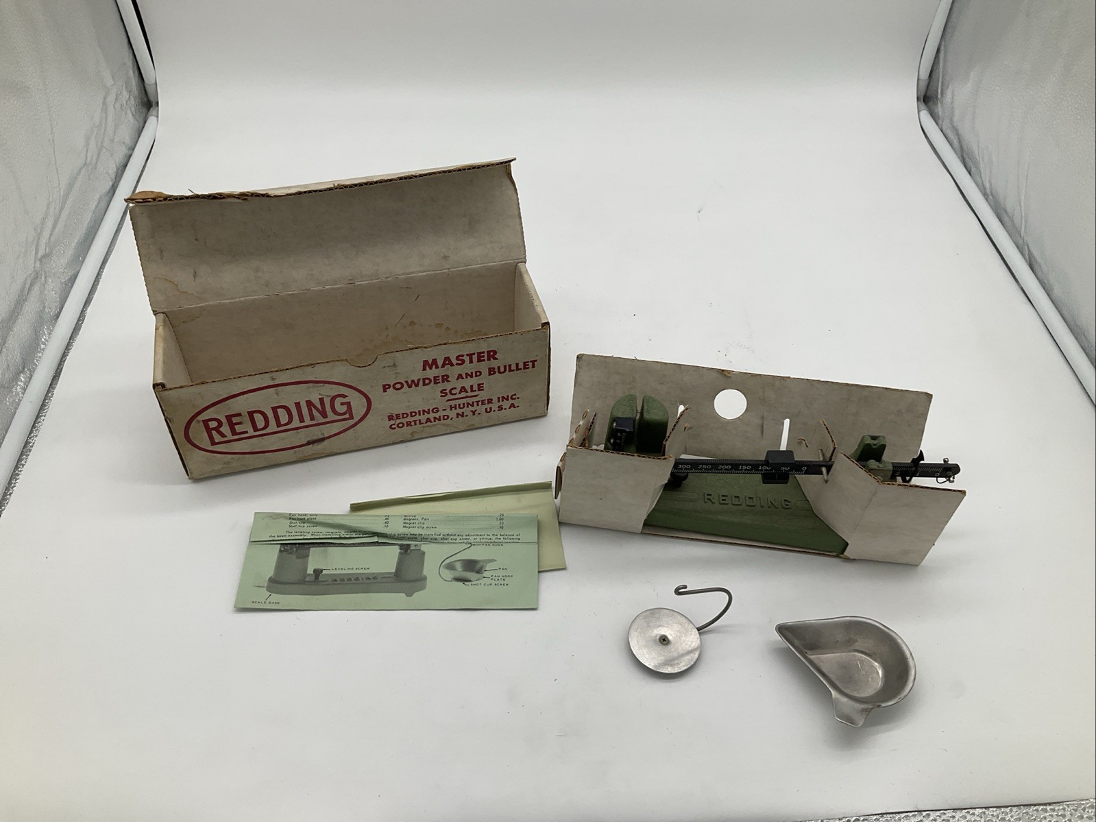 Vintage Redding Master Powder & Bullet Scale Model #2 With Original Box