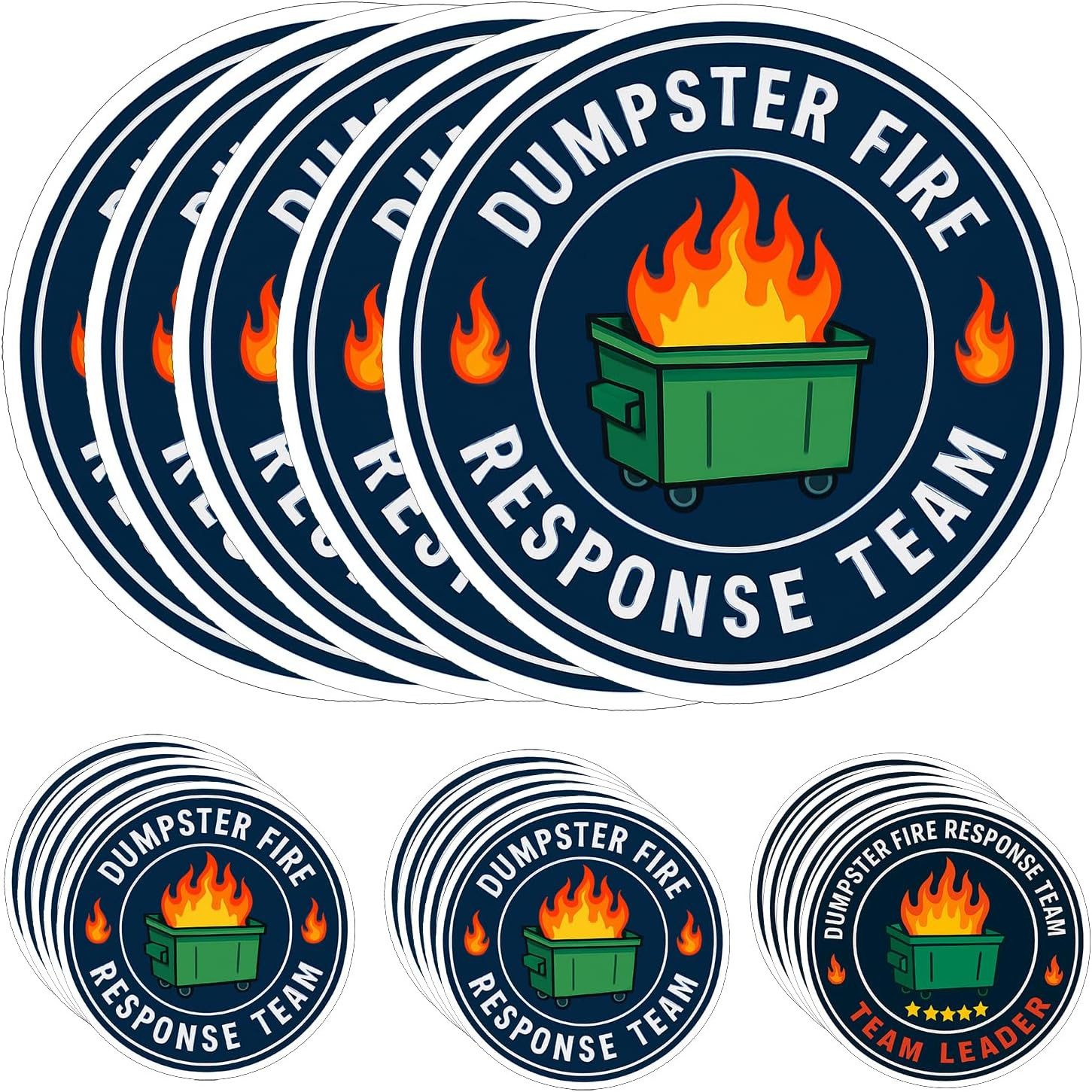 20Pcs(3In) Dumpster Fire Response Team Sticker and Dumpster Fire Response Team T