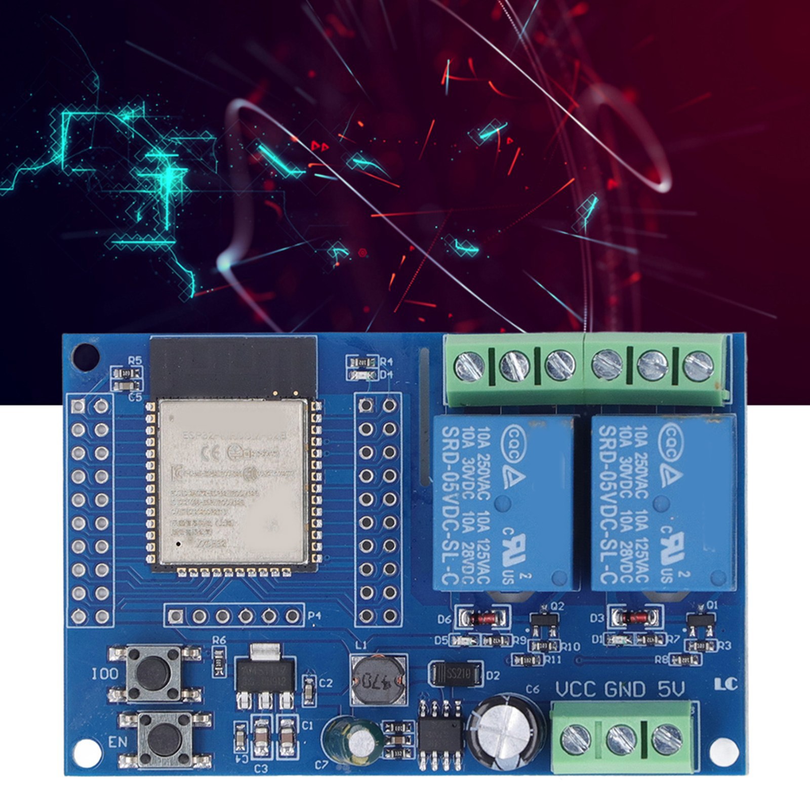 Relay Module 4 M Byte Flash Programmable Keys Relay Module DC5-60V Part