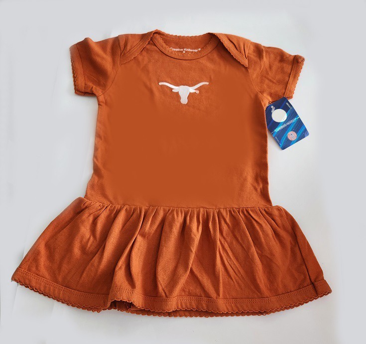 NCAA Licensed Texas Longhorns  Baby Dress, 6-9 months