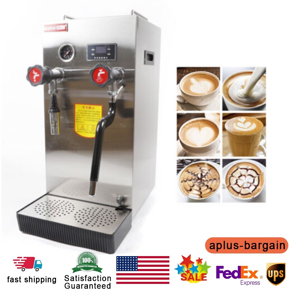 Commercial  Milk Foam Frother Steam Double Water Boiling Machine