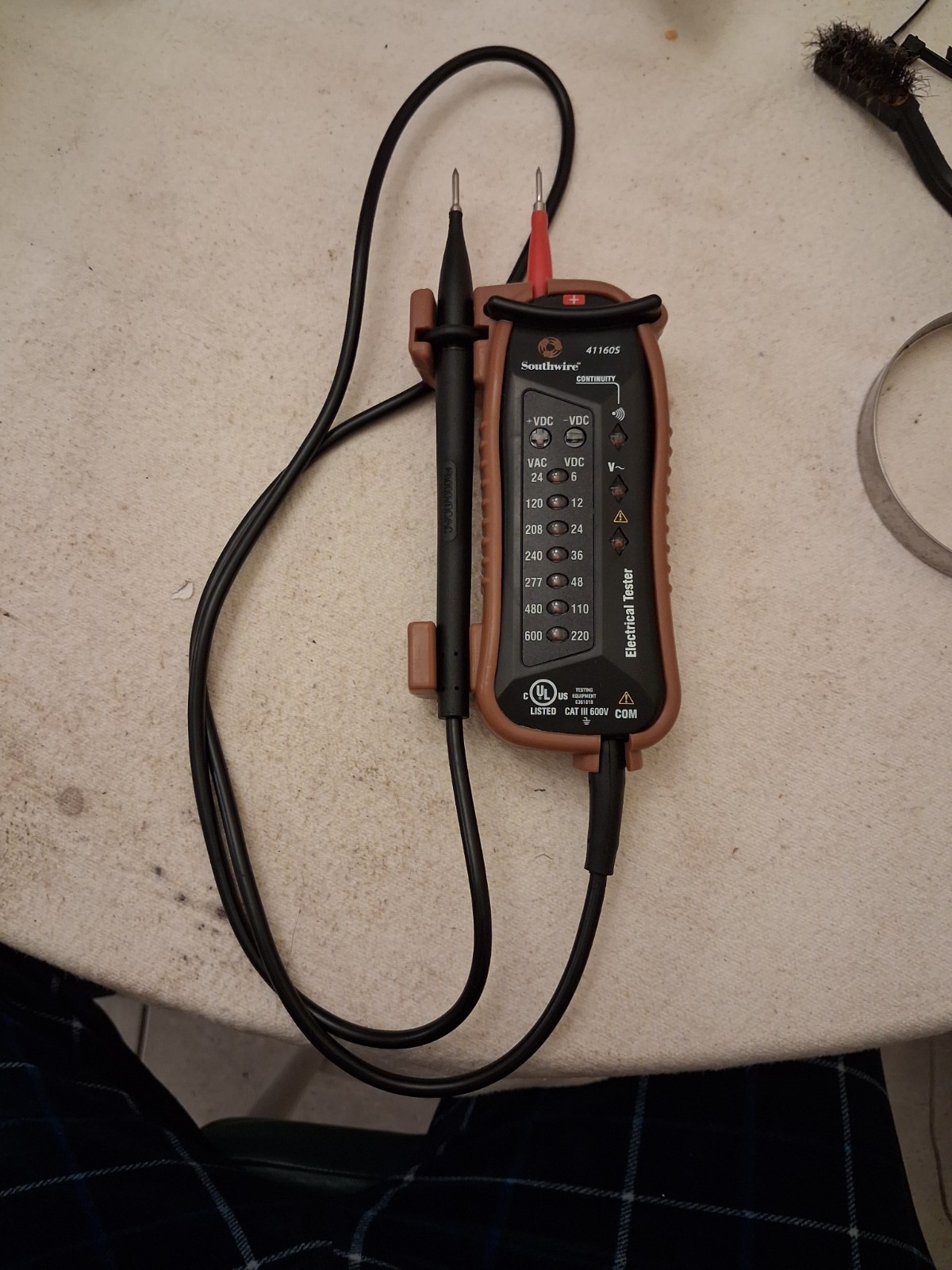 Southwire 411605 Electrical Tester. Good Condition. Works!