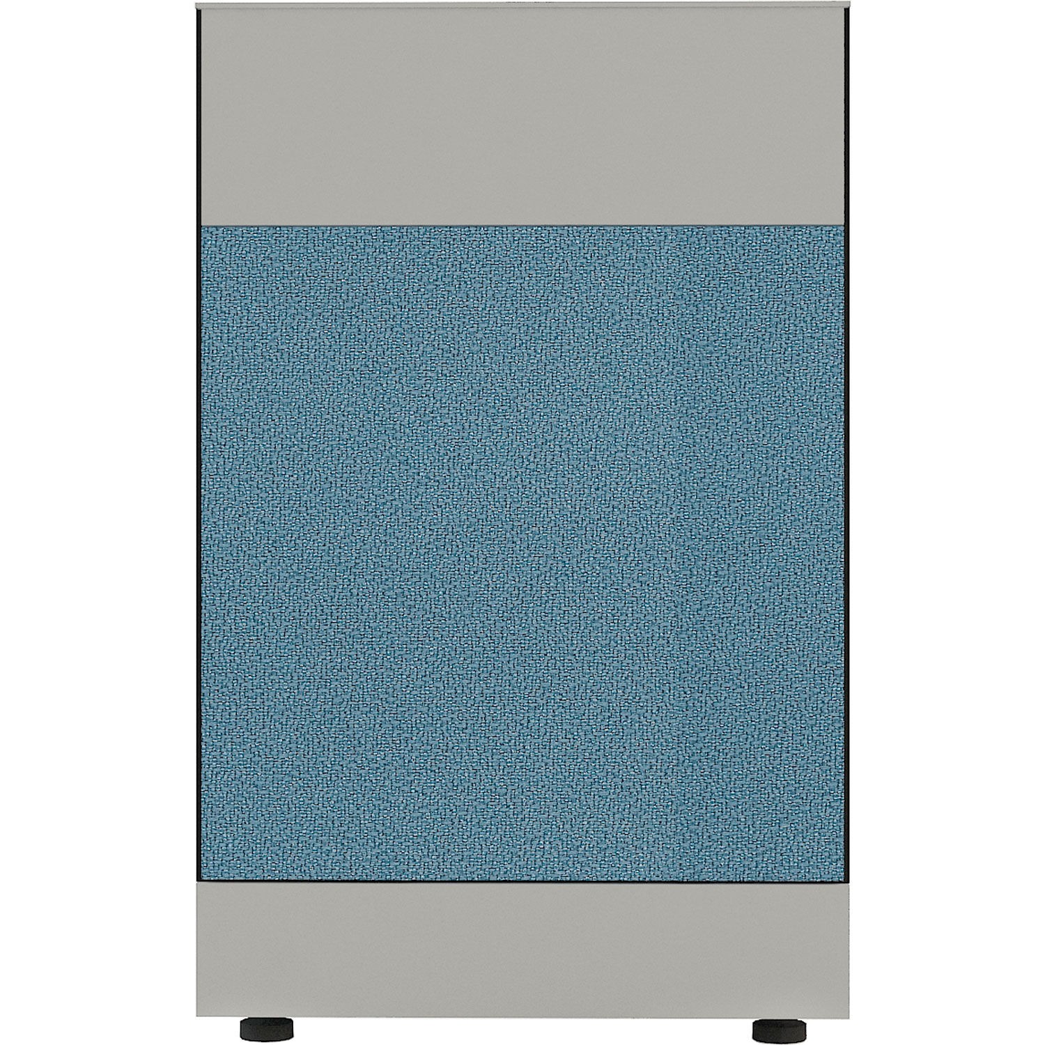 Global Industrial Modular Partition Base Panel 24"W x 38"H Blue