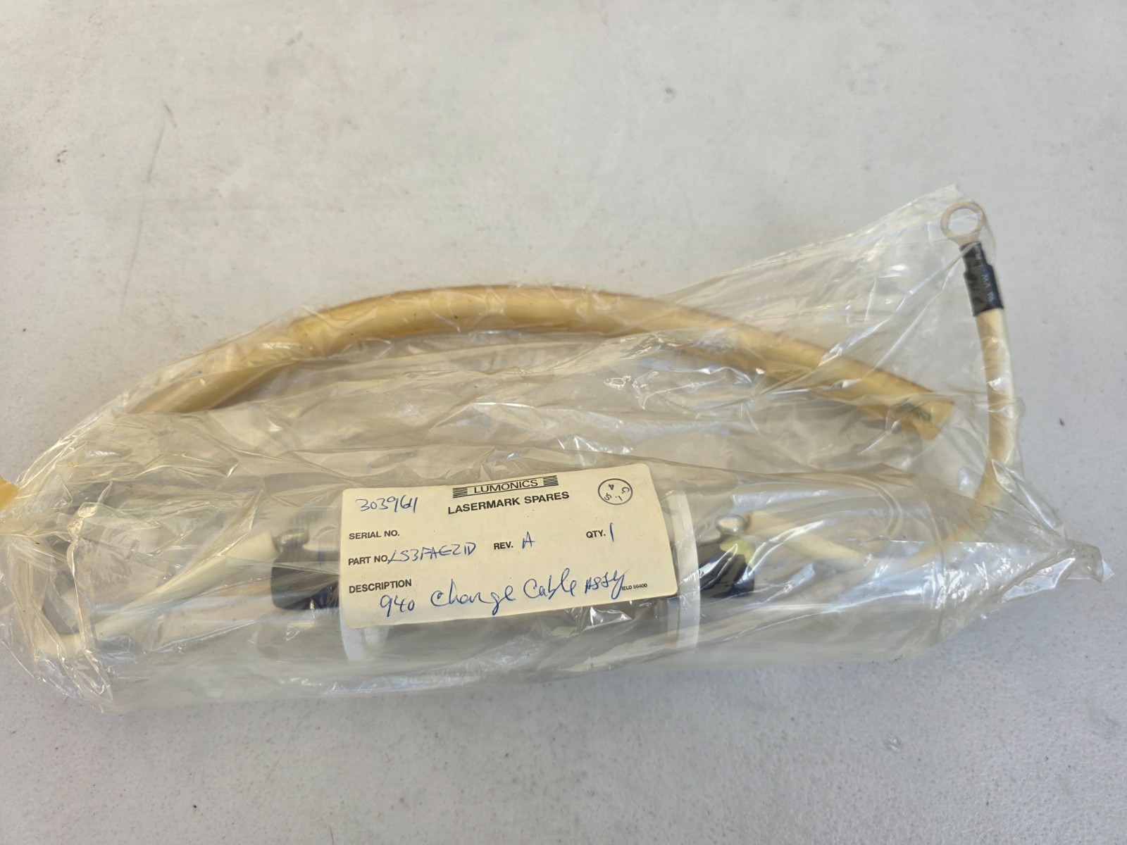 Lumonics Lasermark Spares LS3FAE21D 940 Charge Cable Assembly