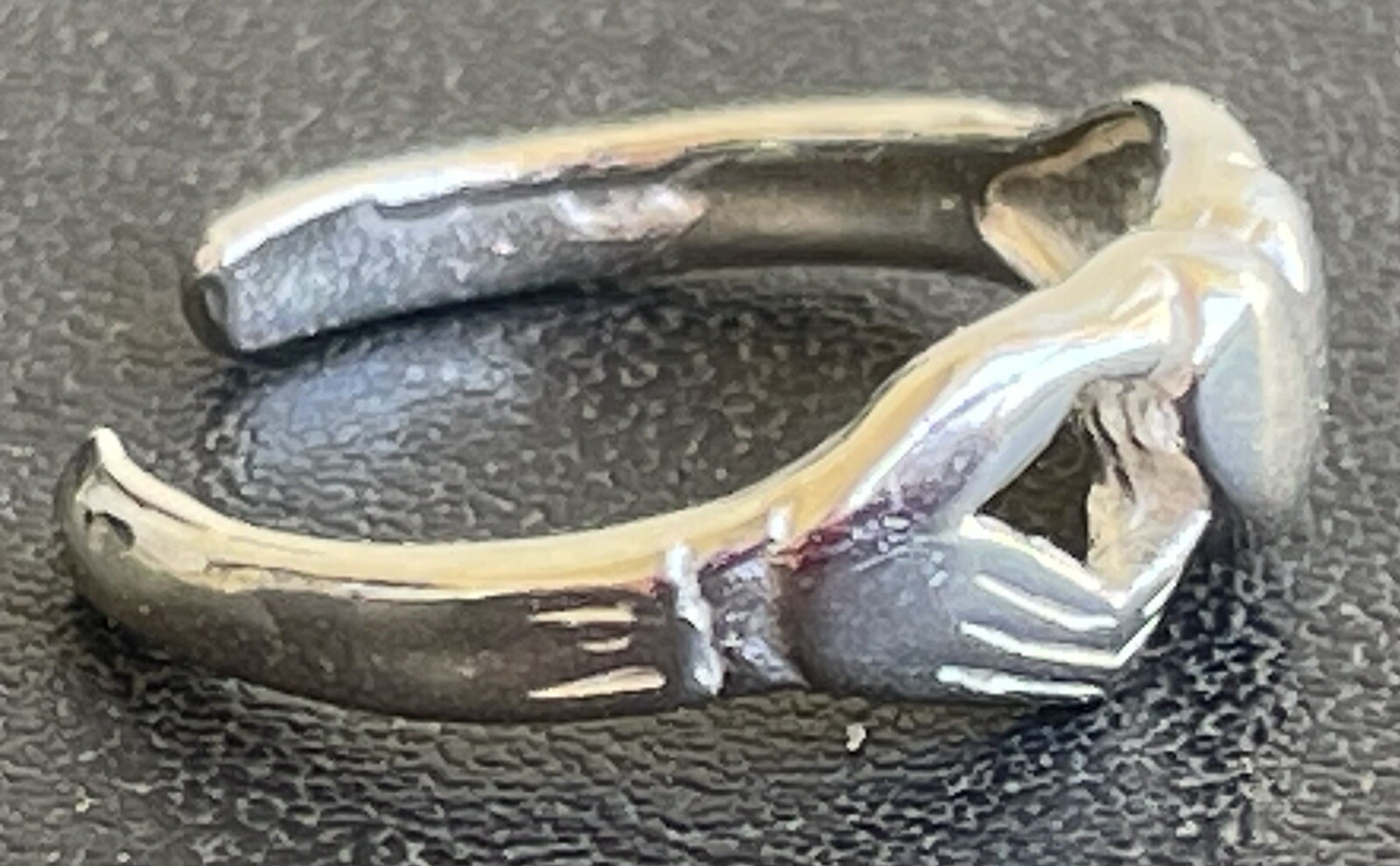 Celtic Claddagh Heart Toe Ring .925 Sterling Silver Stamped Adjustable New