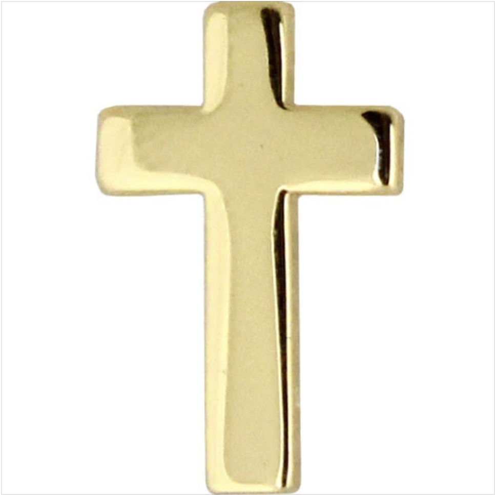 GENUINE U.S. NAVY COLLAR DEVICE: CHAPLAIN CHRISTIAN - GOLD