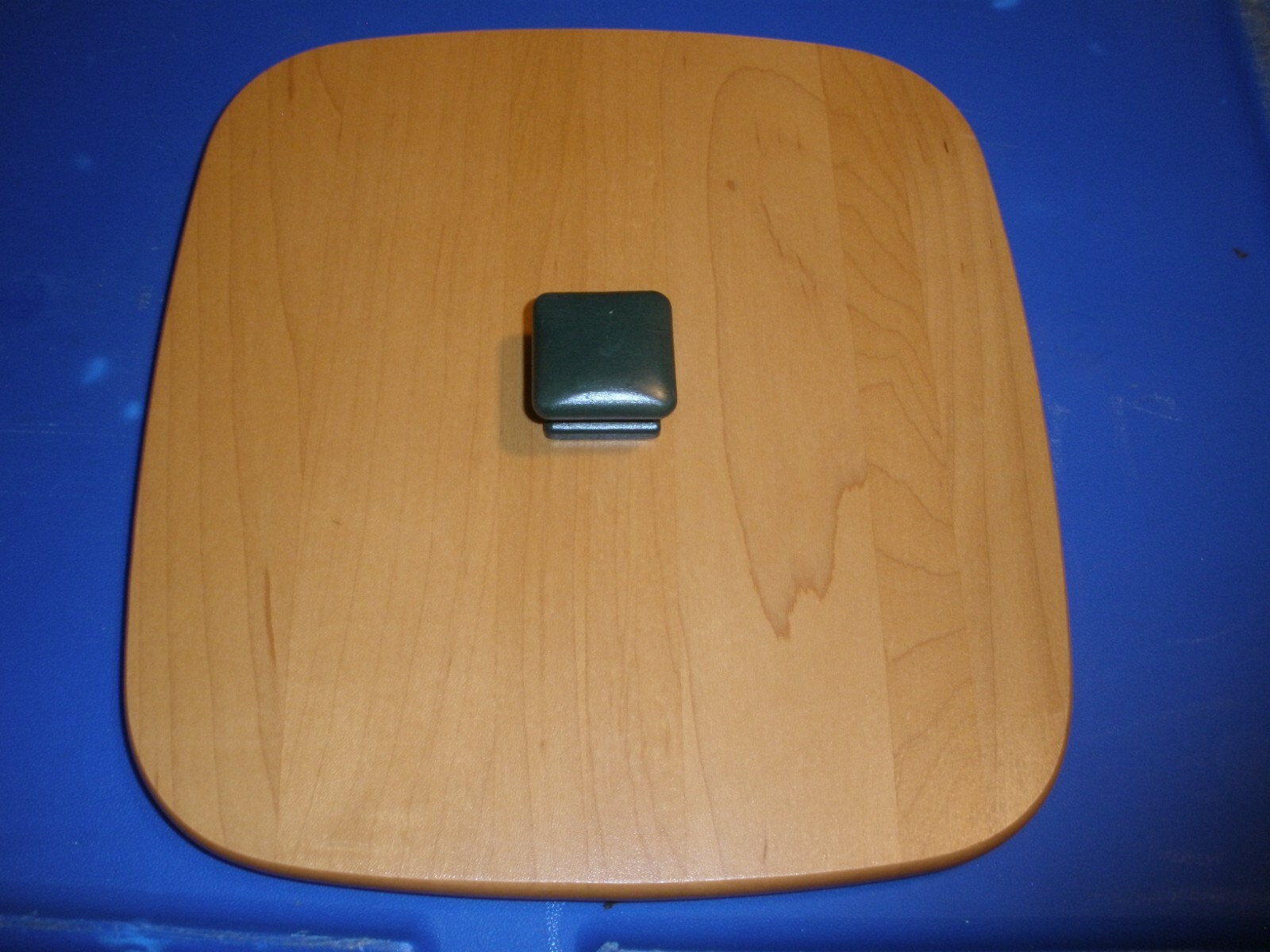 Longaberger Wooden Lid ONLY Square 9" Green Knob Handle EUC