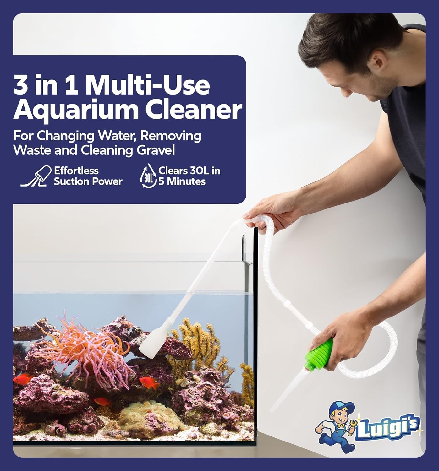 High-Value Fish Tank Hand Siphon - Hassle-Free Cleaning & Maintenance Tool