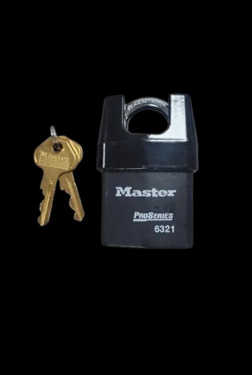 Master Lock 6321KA, No. 6321 2-1/8" Wide Shrouded Steel Padlock   6 Locks