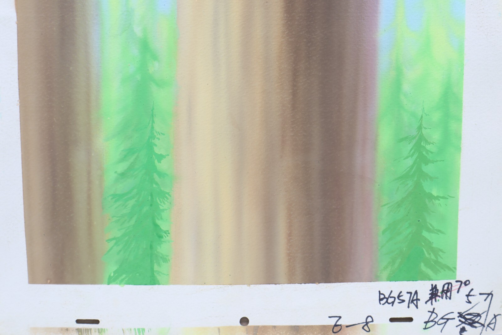 Original Hand Painted Animation Production Background (231-17)