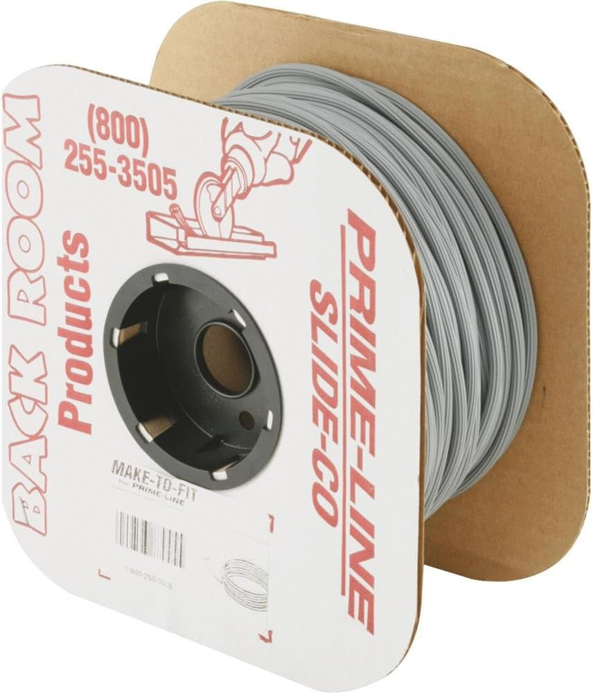 Prime-Line P 7662 0.14 In. x 500 ft. Roll Gray Spline (1 Roll)