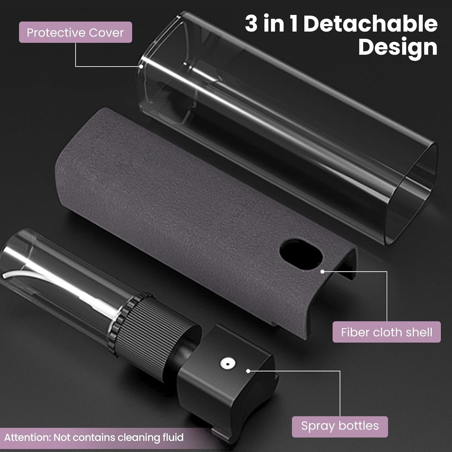 2 Pcs Screen Cleaner Kit, 3-in-1 Touchscreen Mist Cleaner Spray Bottle Tool &...