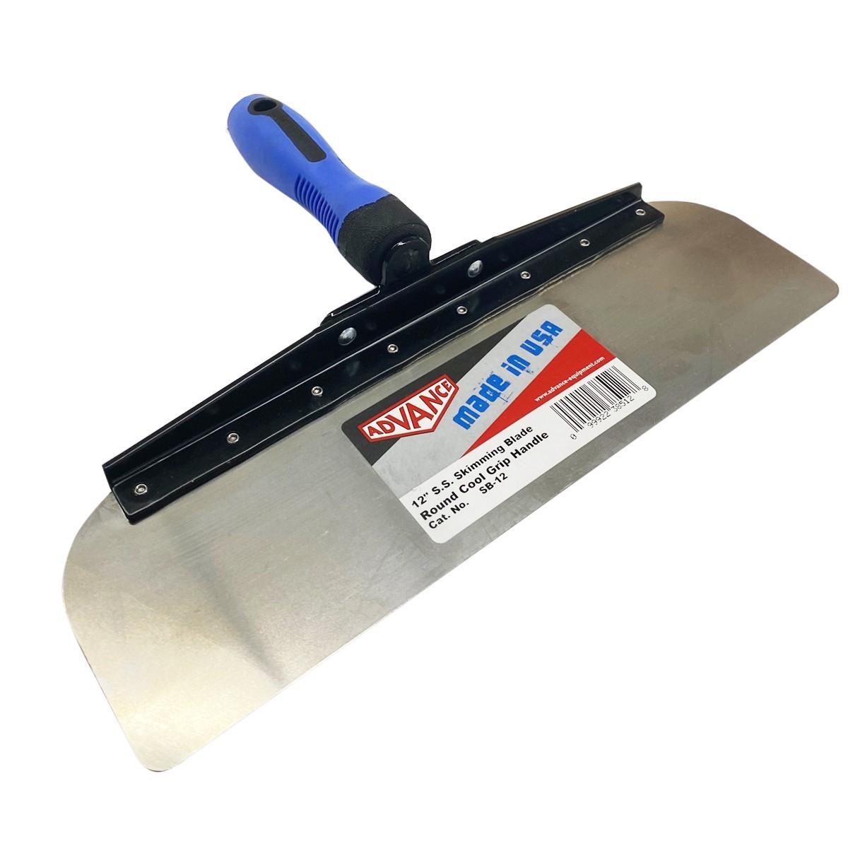 Advance Equipment 12" Stainless Steel Radius Skimming Blade