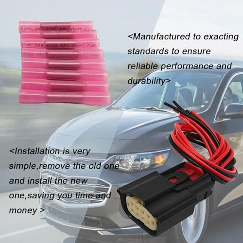 Headlight Connector Pigtail Harness Plug for Chevrolet Malibu 2016 2017 2018