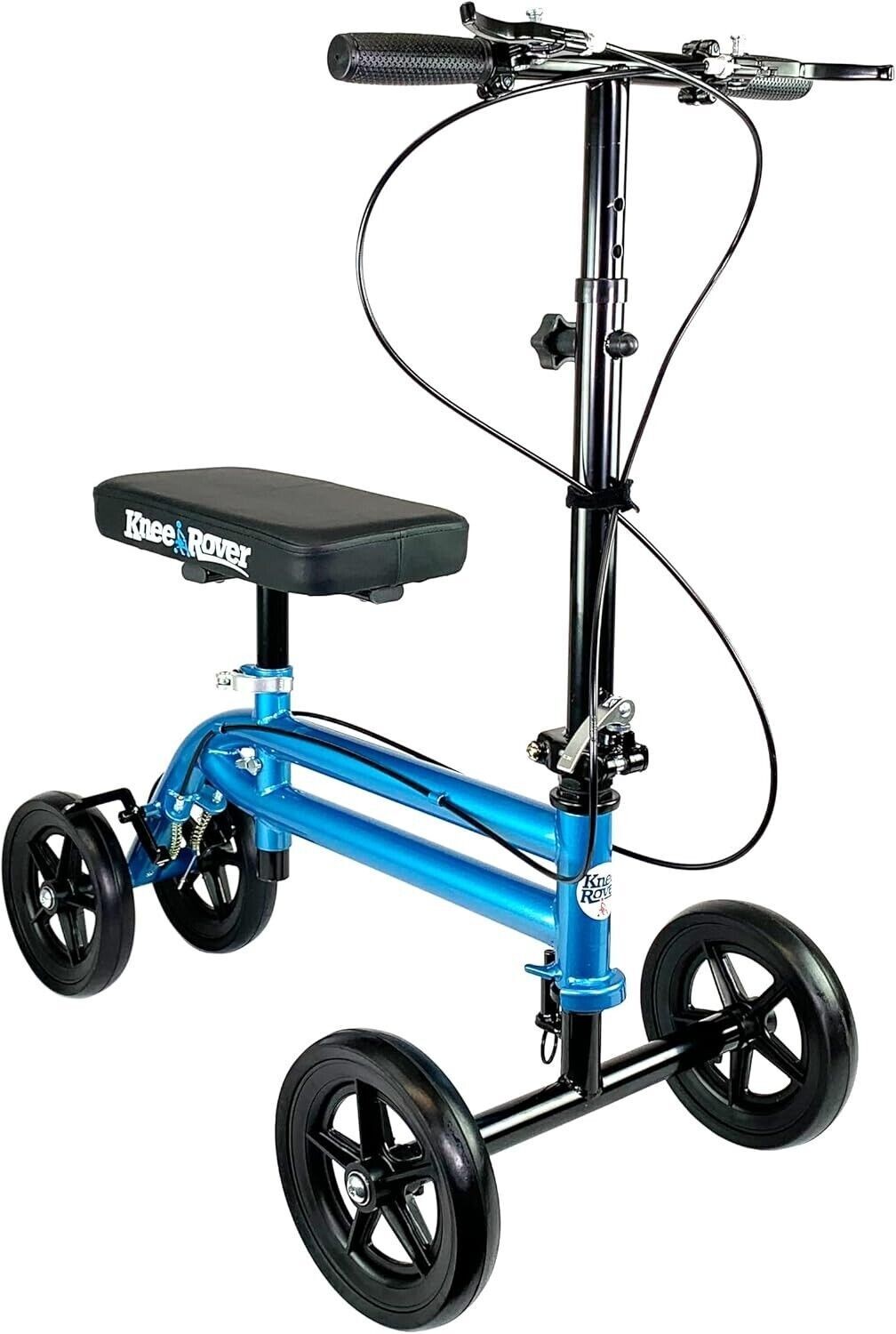 Foldable Knee Rover Scooter for Broken Foot Injured Leg Crutch with Dual Brakes