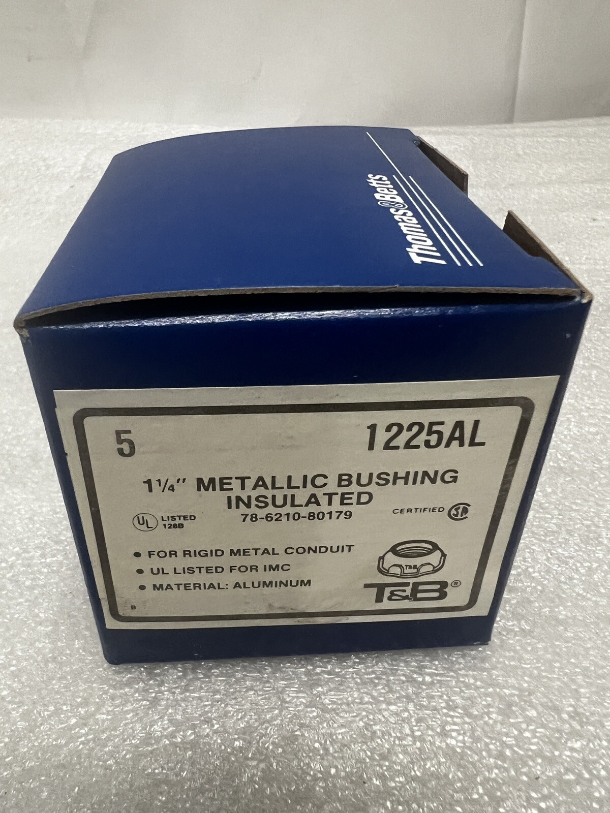 Thomas & Betts 1225AL Insulated Bushing Aluminum 1-1/4" - Box of 5