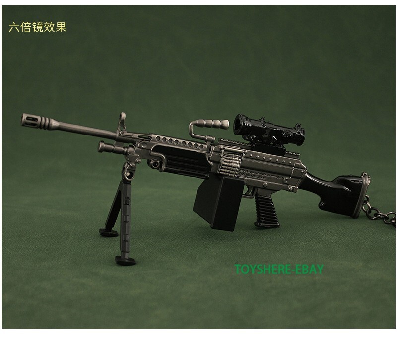 1/6 1:6 TOY M2FOUR9 SAW machine gun BattleField4 Battleground 249 Metal 7inch