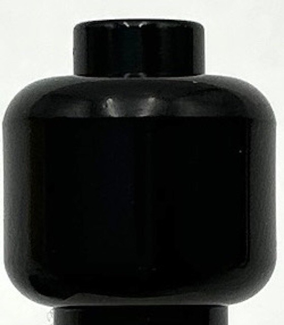 Lego New Black Minifigure Head Plain Part