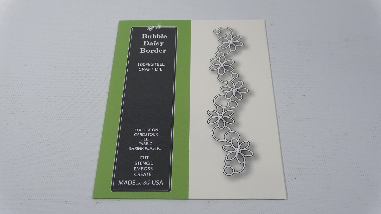 2012 Poppystamps Bubble Daisy Border Craft Cutting Die Style #826