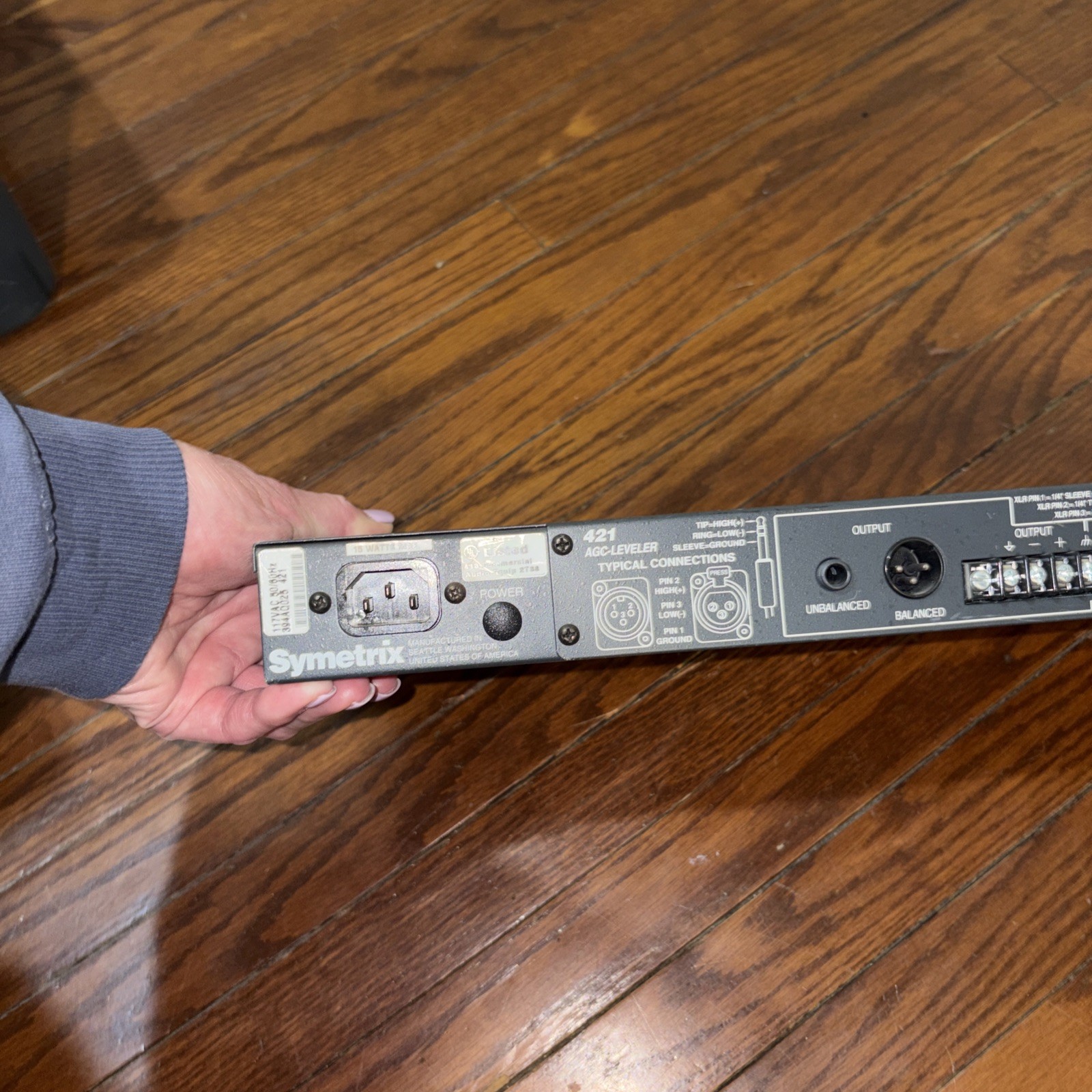 Symetrix 421 AGC Downward Expander Leveler Limiter Rack Mount Tested Powers On