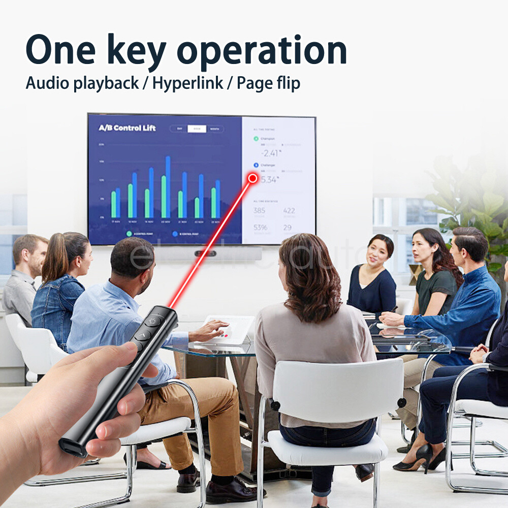 Wireless USB Remote Control Clicker PPT PowerPoint Presenter Laser Pointer Pen