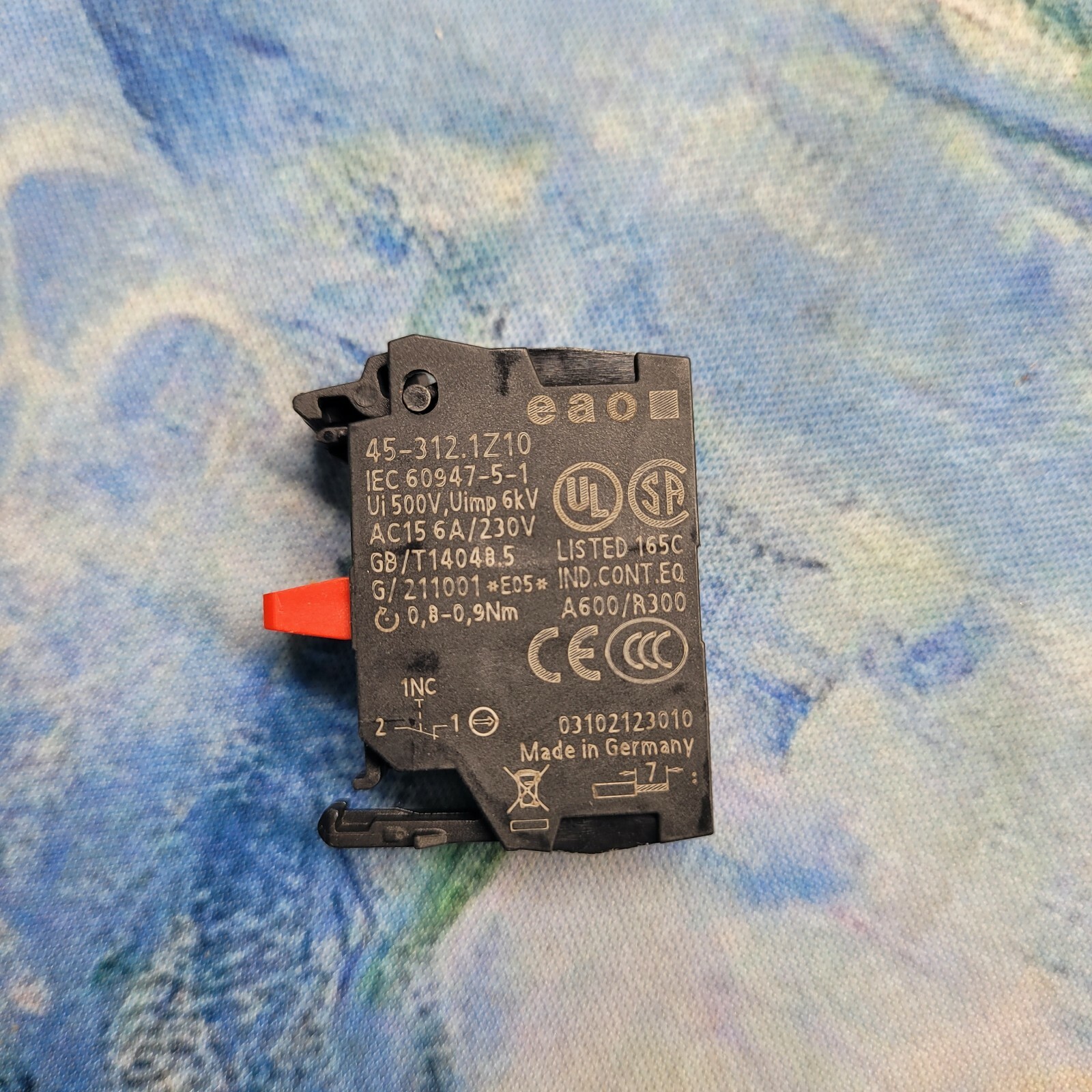 EAO 45-312. 1Z10 Contact Block