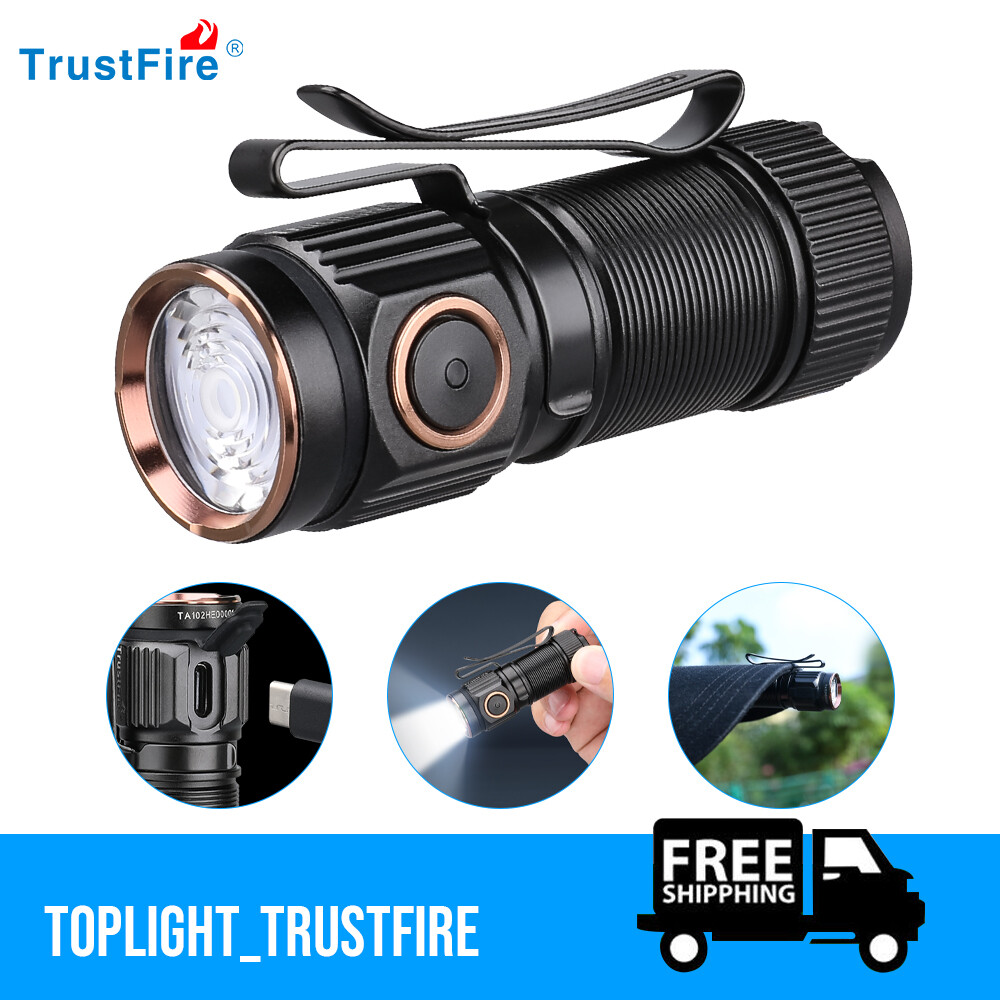 TrustFire 1000 Lumen Flashlight EDC Flashlight Rechargeable 5 Mode（MT10）