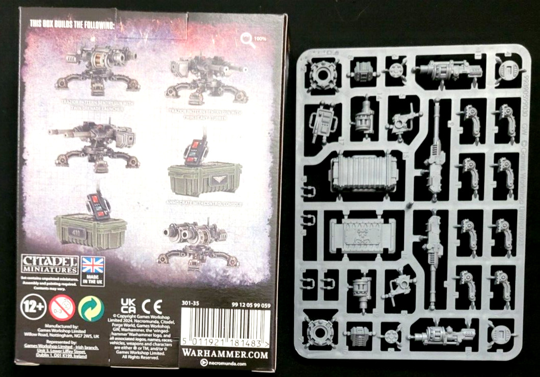 Necromunda Trazior Pattern Sentry Guns 1 sprue 1 model Warhammer 40K