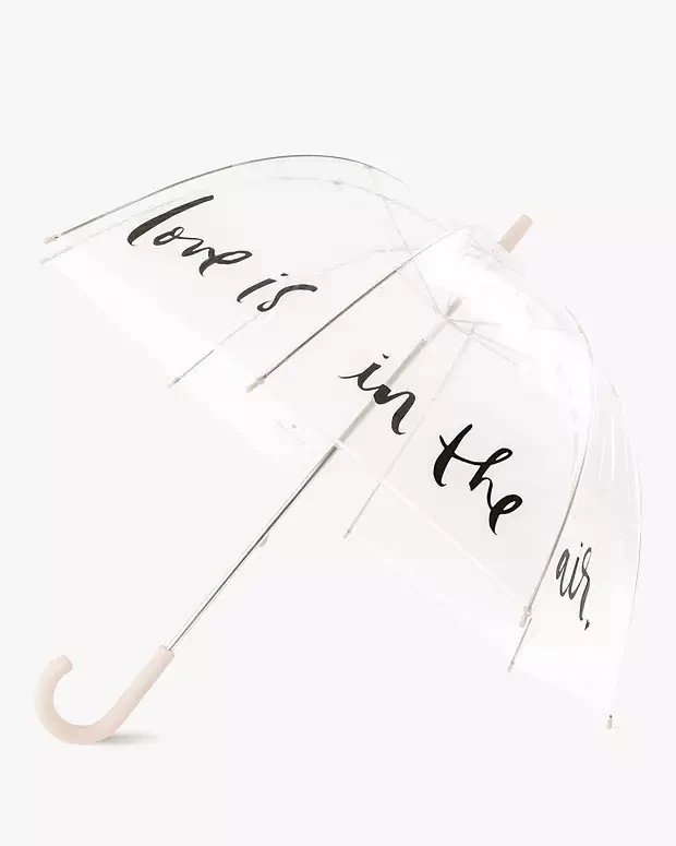 Kate Spade New York " Love Is In The Air " Clear Umbrella 34" Diameter 186130