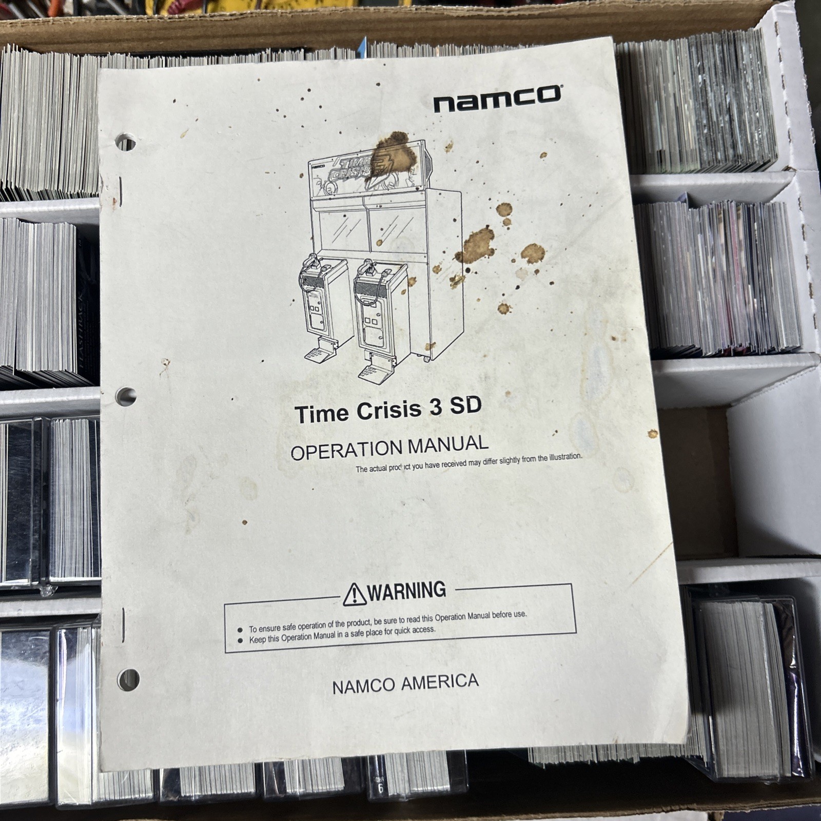Original vintage TIME CRISIS 3 Twin namco    ARCADE VIDEO GAME  owners manual
