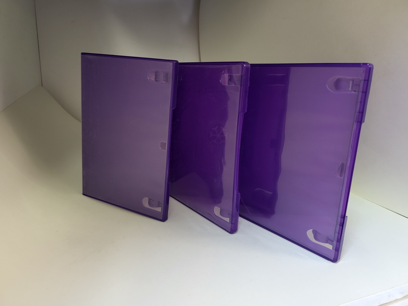 3 LOT Official Original Microsoft XBOX 360 Purple Kinect Replacement Game Case