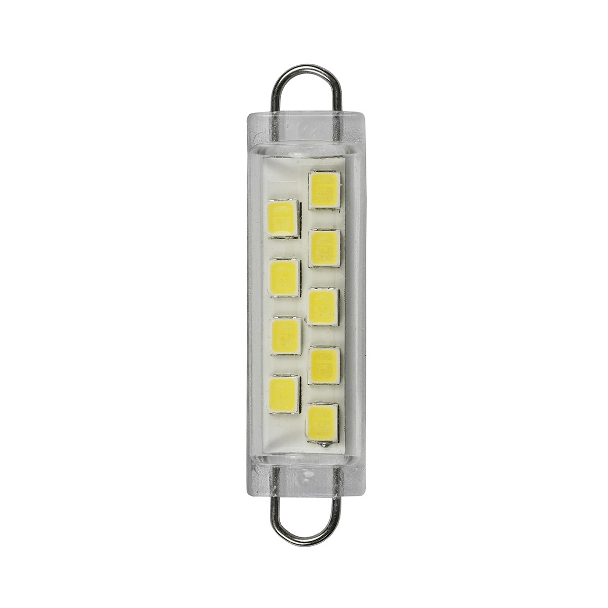 LED-XRL12V-3KCL Warm-White 3000K - 12 volts, LED Festoon Bulb, Rigid Loop Ends
