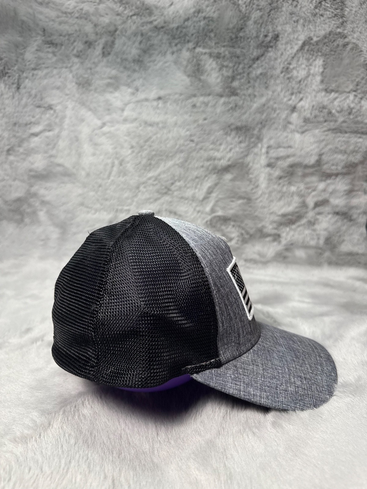 Walter Hagan Hat Cap Medium Large Gray American Flag Golf Golfer Embroidered