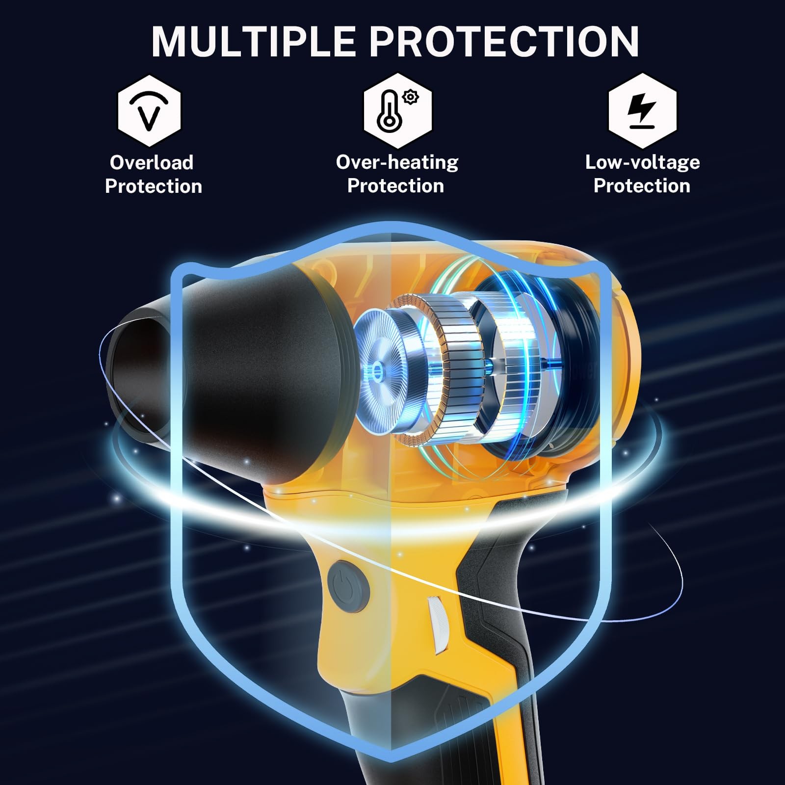 Cordless Dust Blower Compatible with Dewalt 20V Max Battery, Handhled Leaf Bl...