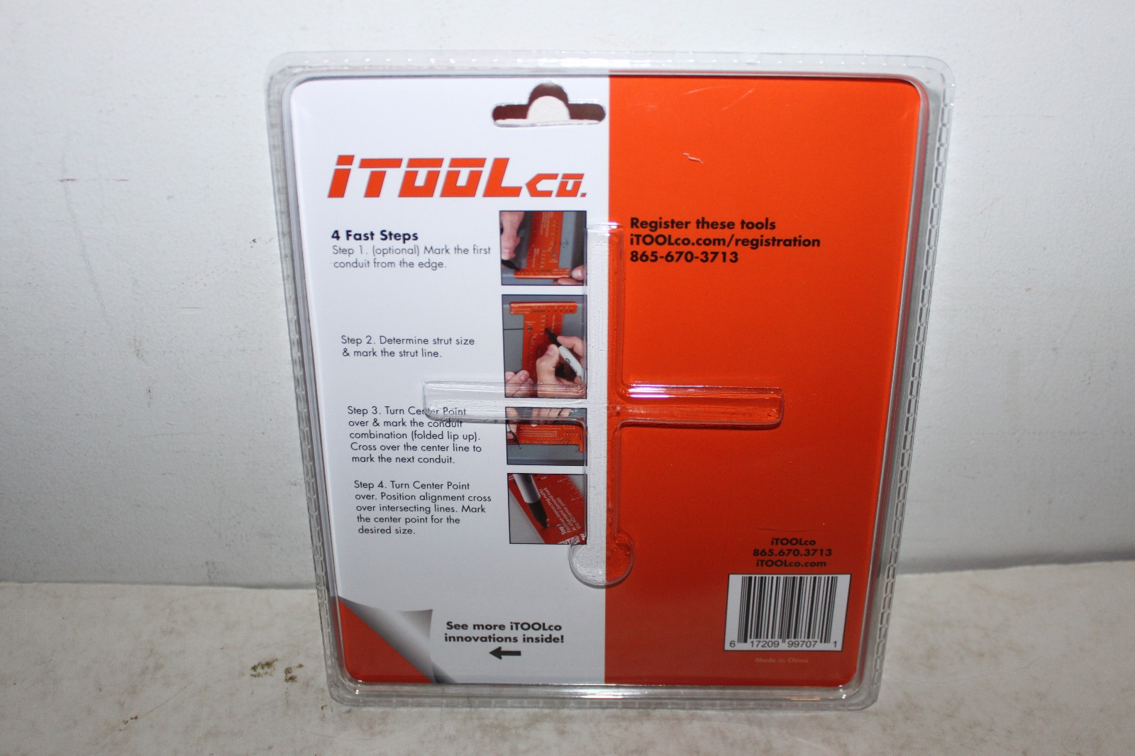 iTOOLco CP02 Center Point Knockout Layout Tool Box of 5