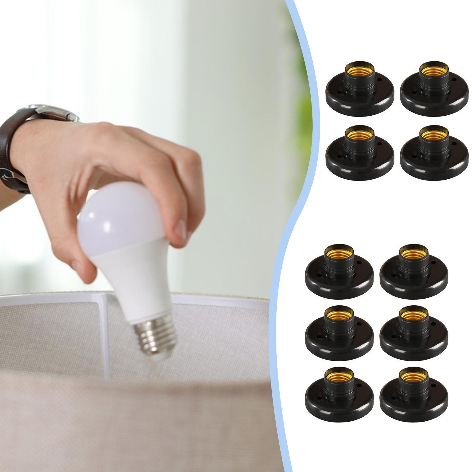 E27 Lamp Sockets Screw Base LED Bulb,Converter,Part,Wall Ceilings Mounting,Light