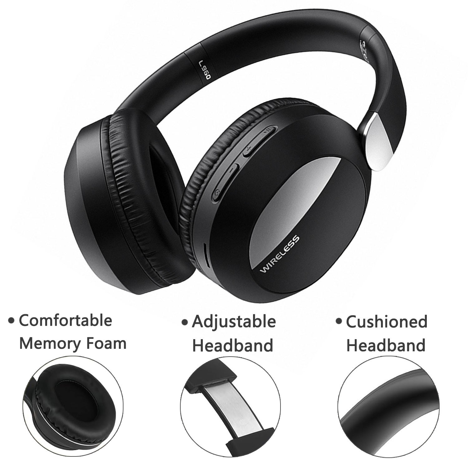 Wireless Bluetooth Headphones Over Ear Stereo For Google Pixel 10 9 8 7 6 5 4 3a