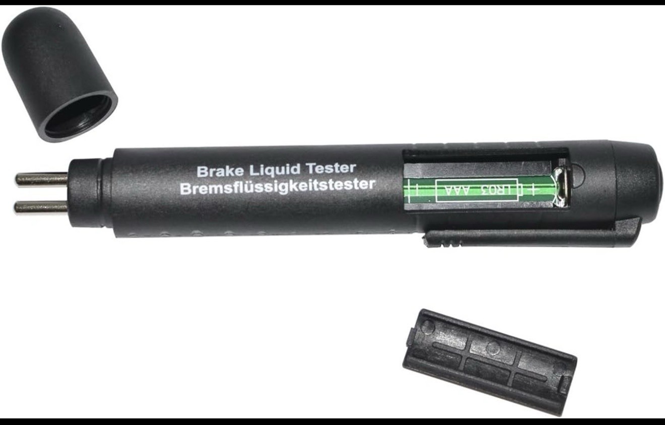 Brake Fluid Liquid Tester Pen With 5 Led Indicators Calibrated For Dot3 Dot4