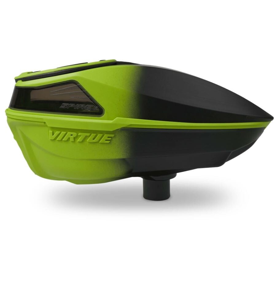 Virtue Paintball Spire V Electronic Loader Hopper Acid/Black Fade w/ Speedfeed