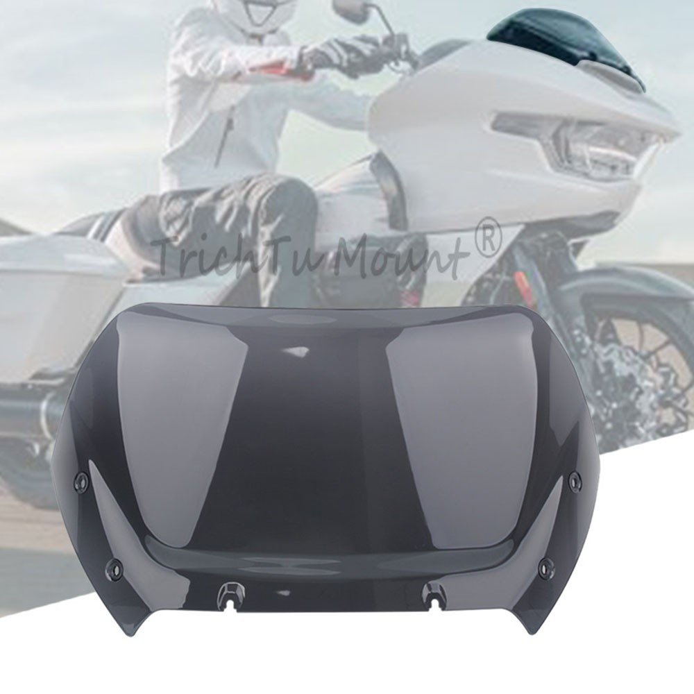 Light Gray 12" Windshield Windscreen Fits for Harley Road Glide FLTRX 2025-up